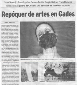 sobre esposición en Galeria Gades en Chiclana