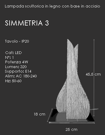 ft lampada moderna da tavolo SIMMETRIA 3
